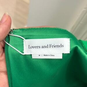 Lovers + Friends Green Mini Dress